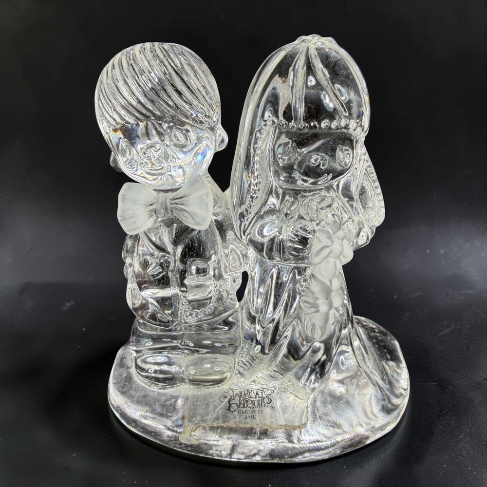 Precious‎ Moments Crystal Bride Groom Figurine 1989 Enesco West Germany 634077